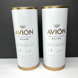Avion Tequila Silver 2 Empty Tall Gift Containers